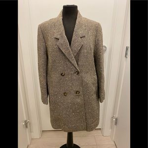 Double breasted Flecked coat S